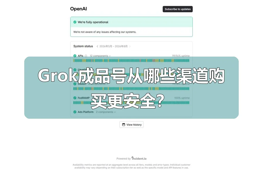 Grok成品号从哪些渠道购买更安全?